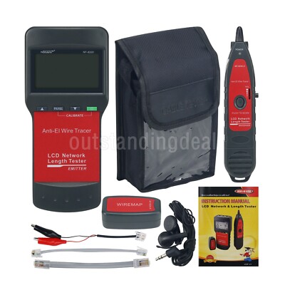 NOYAFA LCD LAN Tester Network Telephone Cable Tester RJ45 Ethernet Cable Tracker