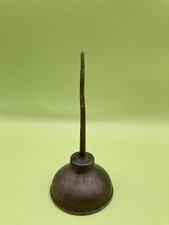 Small Copper Vintage Oiler Oil Can 5 1/4" Tall Gas & Oil Merchandise Collectible