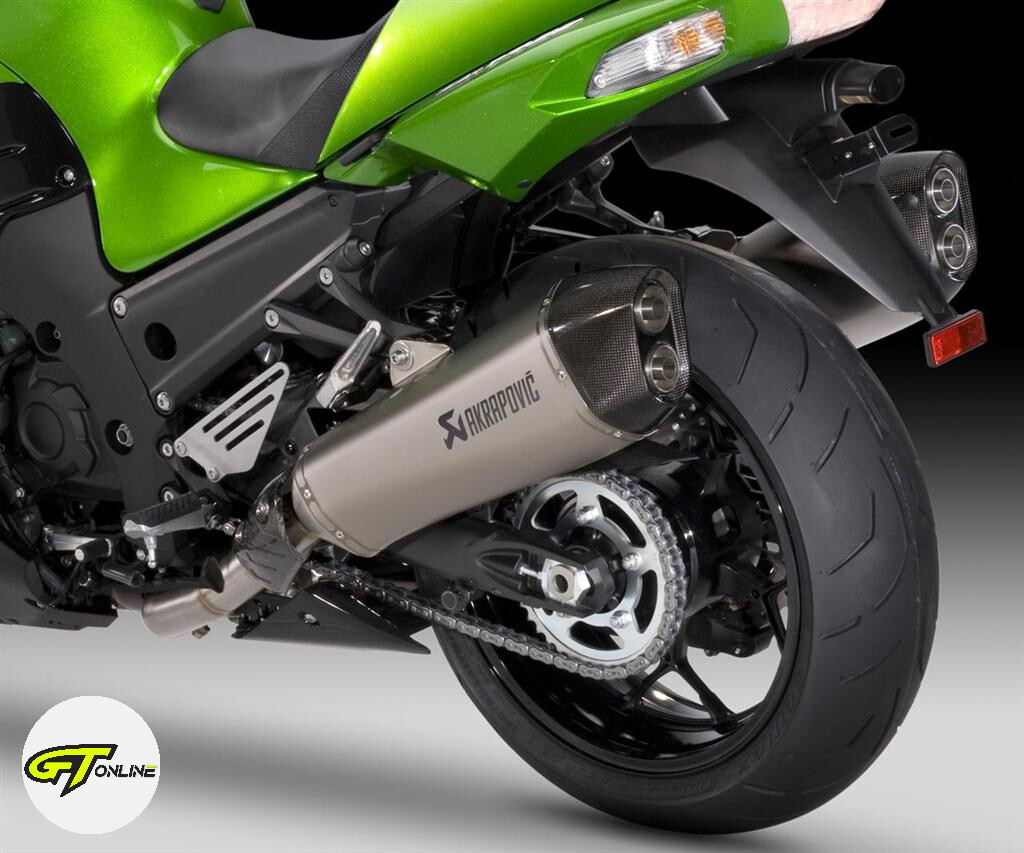 Kawasaki ZZR1400 Akrapovic Titanium Dual Exit Performance Exhausts
