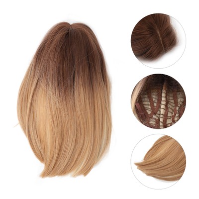 Straight Perücke Schulter Länge Gradual Mixed Color Highlight Bob Perücke Ku TYN