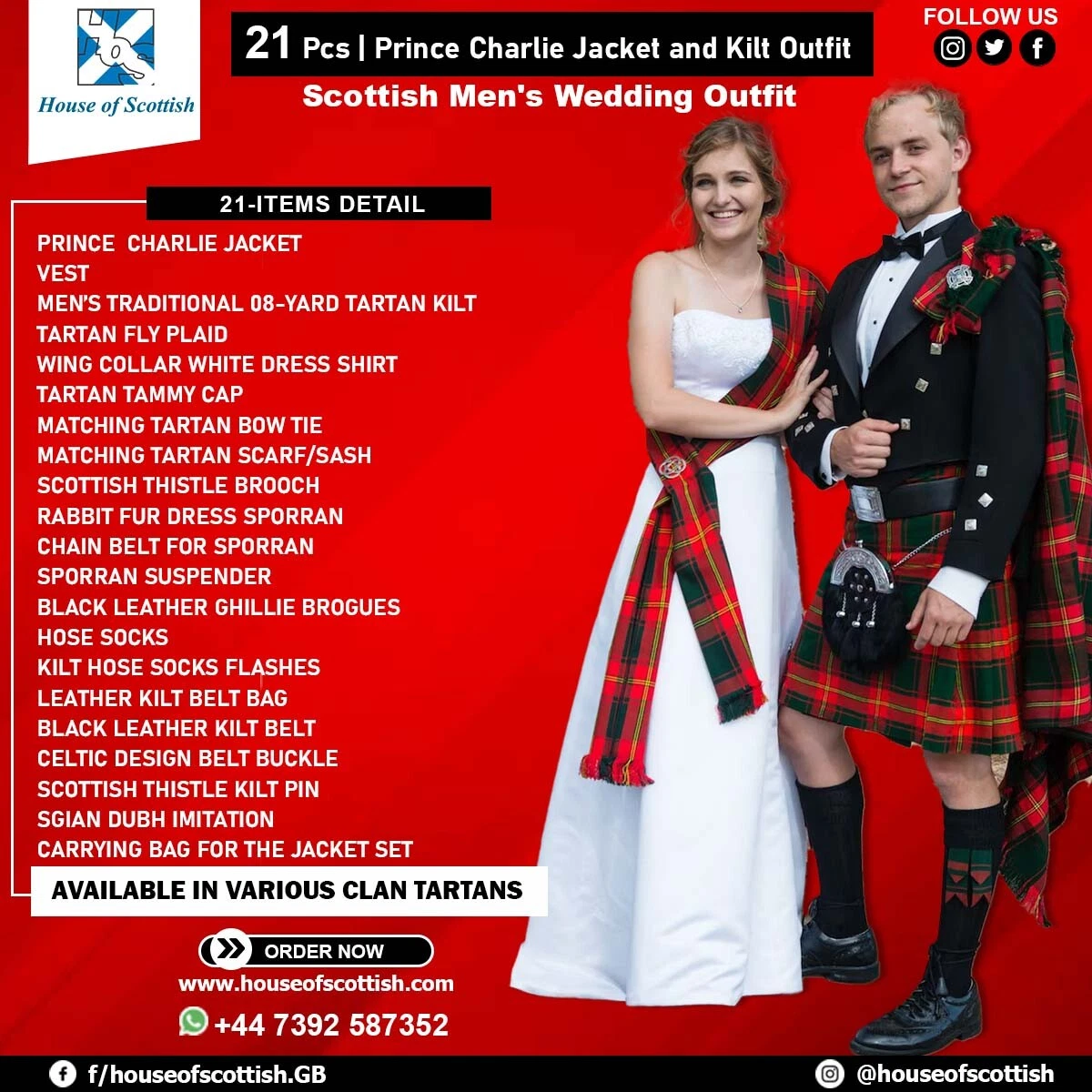 Kilt top suit jacket