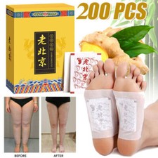 100/200Pcs Ginger Wormwood Foot Patch Detox Remove Body Toxins Foot Patches Pads