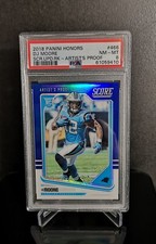 PSA 8 #'d/35 💥 DJ MOORE RC 2018 Panini Honors Score Update Artist's Proof Prizm