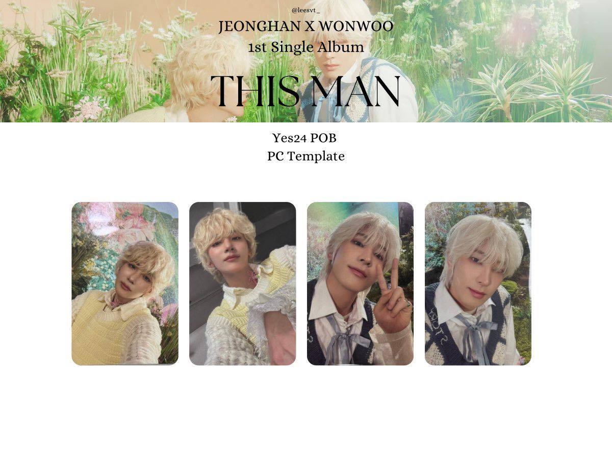 seventeen セブチ ウォヌ LUCKY DRAW SEVENTEEN JEONGHAN & WONWOO THIS MAN lucky draw pob SET