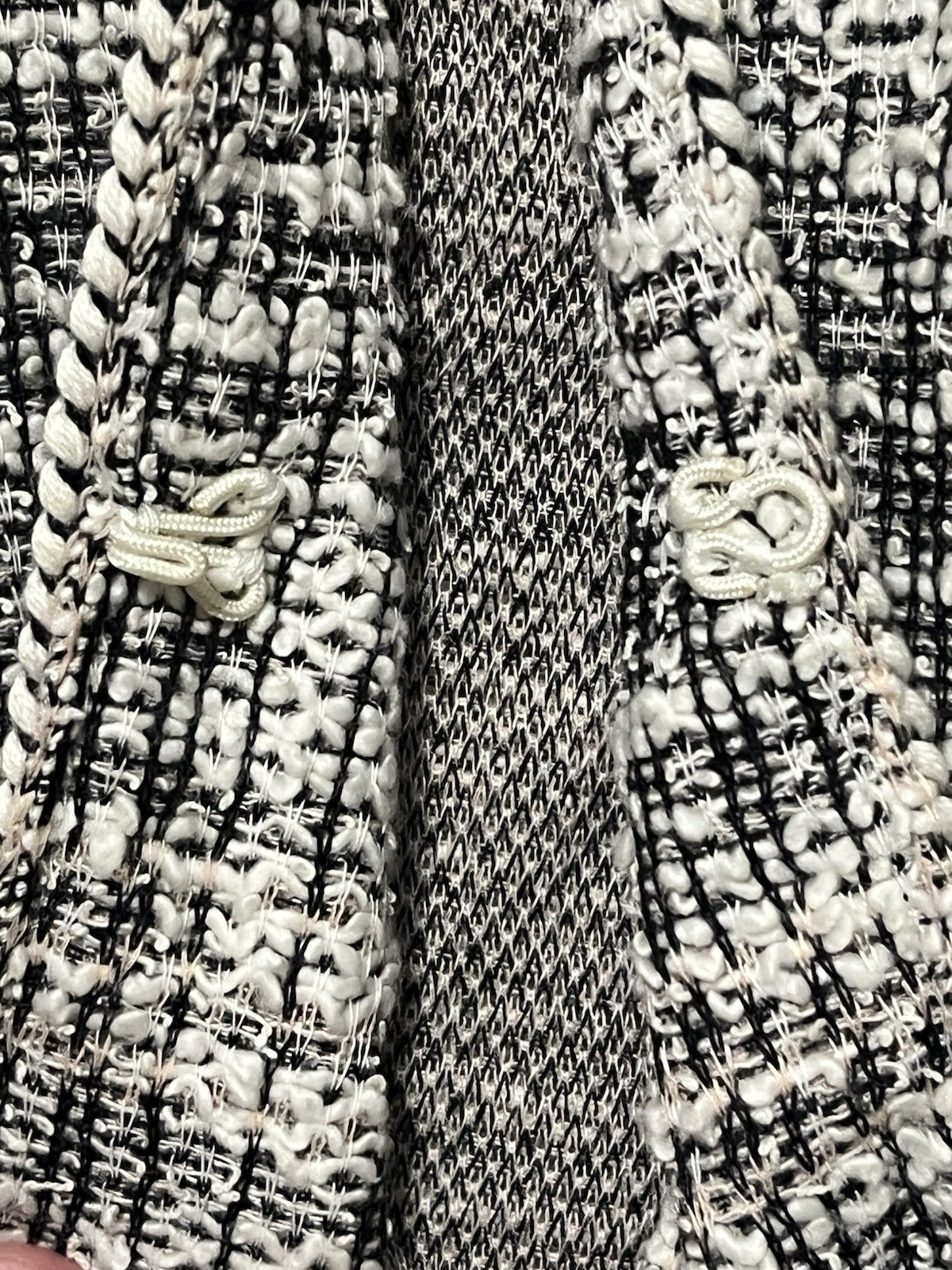 Max Studio Large Gray Tweed Pattern Blazer Woven … - image 4