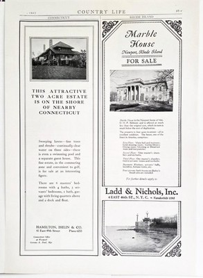 1927 Newport Rhode Island Marble House Mrs.OHP Belmont Vanderbilt Photo Print AD