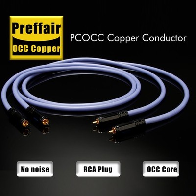 Pair RCA Audio Cable HiFI Gold Plated RCA Plug Wire for CD Player Amplifier