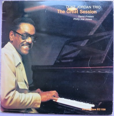 DUKE JORDAN TRIO - THE GREAT SESSION - US LP EUROPE 1981 VG+/EX+