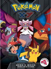 Pokemon XY Mega 3-Movie Collection New DVD Subtitled