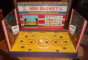 1983 Cadaco NBA Bas-Ket Real Basketball in Miniature Game #167 WORKS- Complete