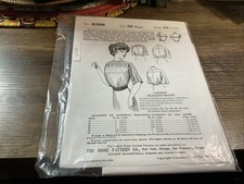 Past Patterns 6398 - Mid 1910s Peasant Waist Sewing Pattern bust size 36" NEW P1