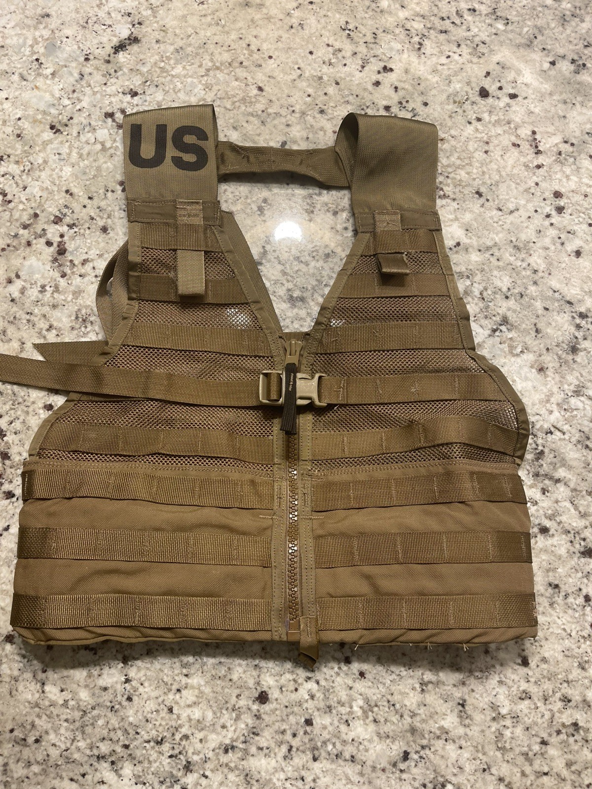 NEW USGI MOLLE II FLC Tactical Vest Coyote Brown Military Fighting Load Carrier 