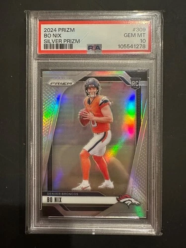2024 Prizm Bo Nix Silver Gem Mint 10
