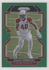 2021 Panini Prizm Green Prizm Isaiah Simmons #81 rf2