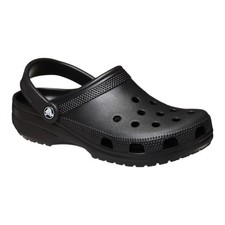 Crocs Classic Clog Black Unisex Kids Slip On Sandal Lightweight Comfort