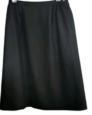 VTG 60s 70s Pendleton Portland Virgin Wool Midi Pencil Skirt Made in USA Black S