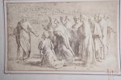 Raphael 22X36cm 1860 Charles Marville Louvre Painting Photo Salt Paper