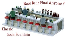 N scale SODA FOUNTAIN with amazing fine detailing Classic Soda Fountain