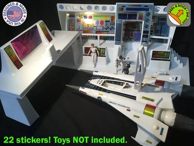 1979 MEGO Buck Rogers Star Fighter Command Center | 22 *DELUXE* STICKER DIE-CUT