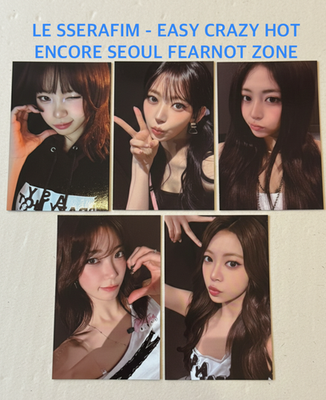 #ad LE SSERAFIM 2026 EASY CRAZY HOT ENCORE Seoul FEARNOT ZONE Photocard $24.00