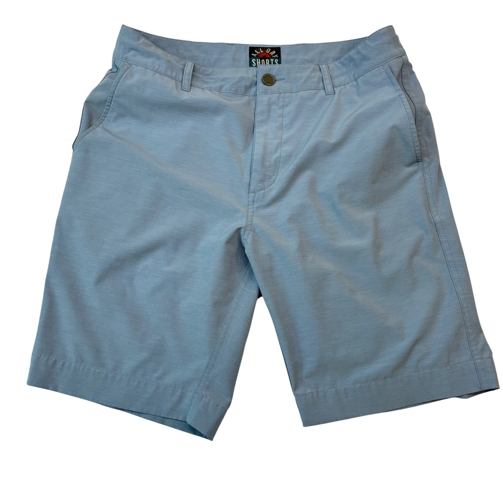Faherty All Day Shorts Mens 30 Blue Hybrid Quick Dry Stretch performance