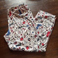 Peanuts Snoopy Christmas Gray Lounge/ Pajama Pants Size XL Nite Nite Munki Munki