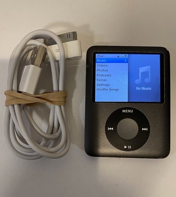 ipod nano 第3世代 8GB 黒　他２点セット Apple iPod Nano 3rd Generation 8GB - Black - Works Great | eBay
