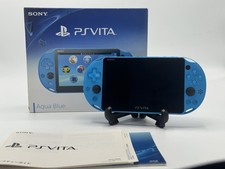 Sony Playstation PS Vita Slim 2000 Aqua Blue Console Boxed Japan Excellent