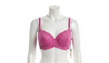Aerie Real Power Wireless Push Up Joy Lace Bra Pink lace 34C