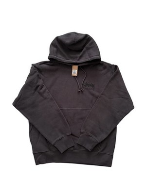 NWT STUSSY Heavyweight HONOLULU CHAPTER Faded Black Hoodie Large