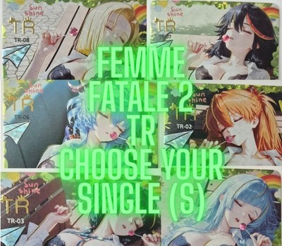 TR Cards Femme Fatale 2 Goddess Story Anime Waifu Choose Your Single(s)