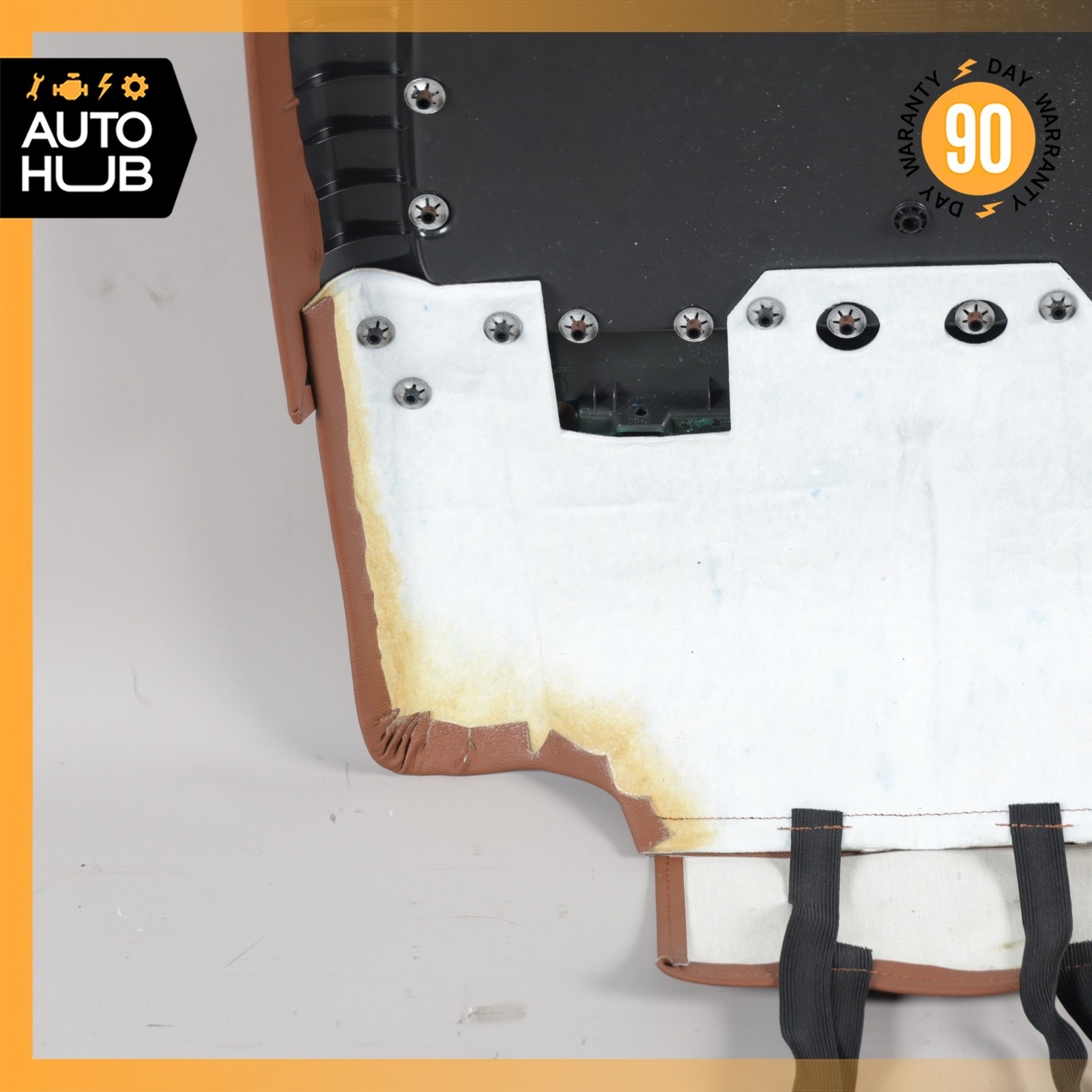 14-17 Maserati Ghibli M157 Front Left Driver Side Seat Back Cover Brown OEM 68k
