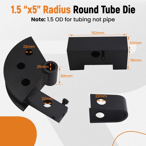 1.5 Inch Die Block Tool for WFB2 WFPB1000 Bending Tubing 5" Round U-Block - Bild 2 von 18