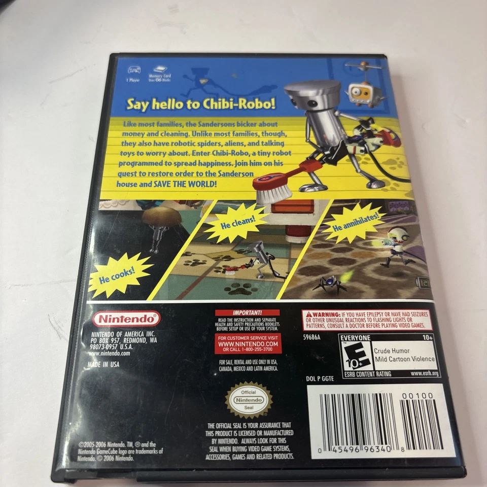 Chibi-Robo Nintendo GameCube No Manual But Good Condition - Tested & Working - Image 2 of 4