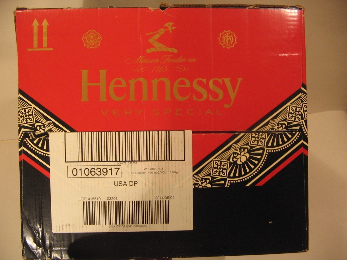OBEY Shepard Fairey Hennessy VS Limited Edition 2014 Case Box (No