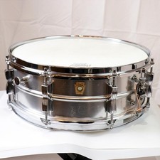 Ludwig No.404 Acrolite 14x5 Snare Drum 1960s Vintage Aluminum