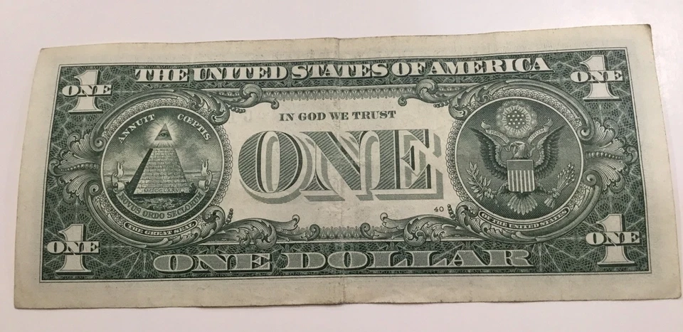 US $1 Birthday Bill Fancy Serial No. Series 2017 #G 19651013 E October 13, 1965 - Image 3 of 3