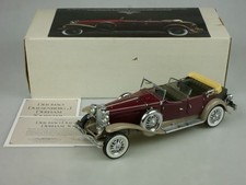 Franklin Mint 1/24 der 1930 Duesenberg J Derham Tourster diecast Box 134168