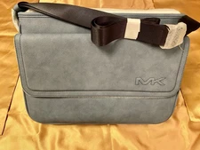 Michael Kors Cooper Utility Flap Messenger Bag, Denim, New w/ Tag