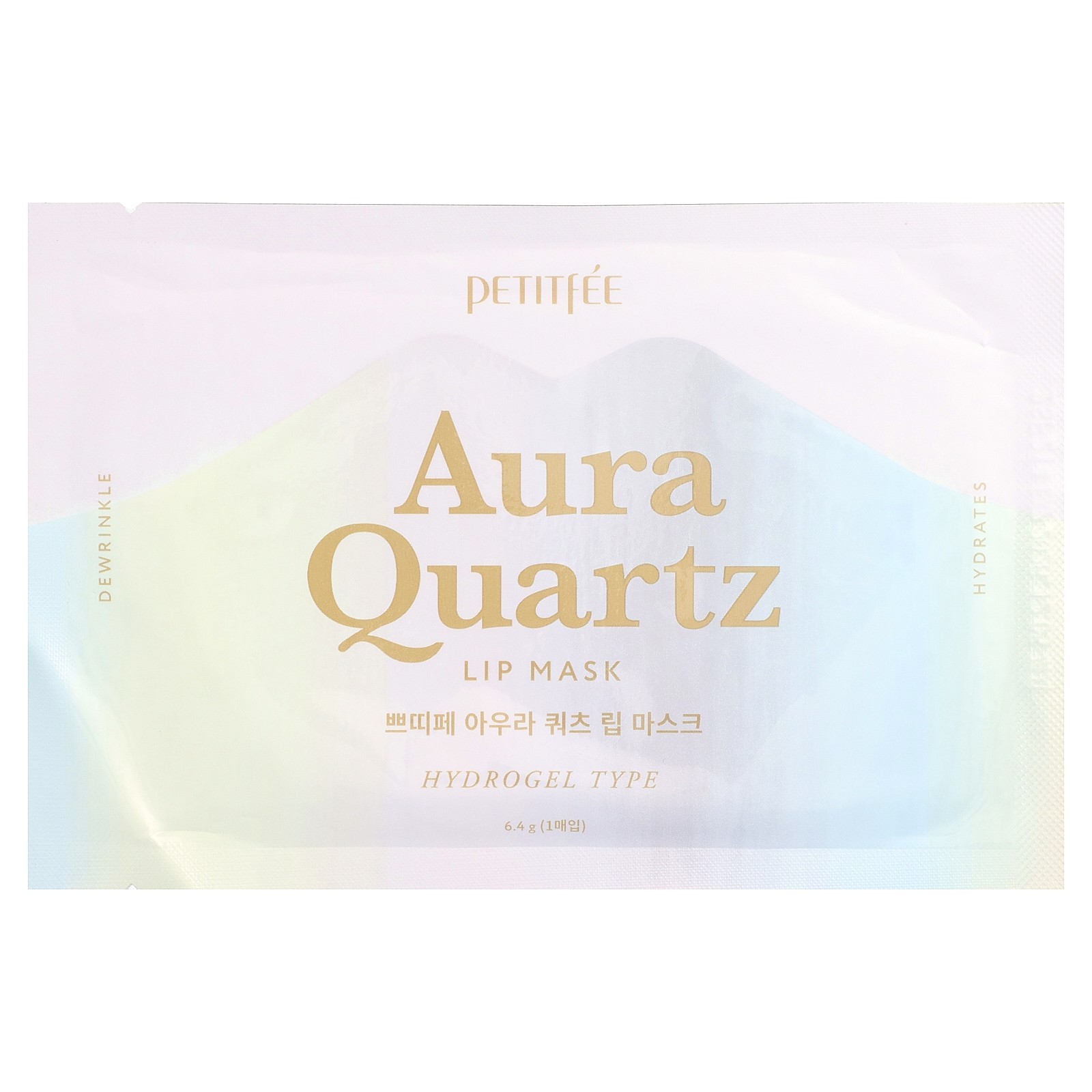 Aura Quartz, Маска для губ, Гидрогелевая, 1 маска, 6,4 г