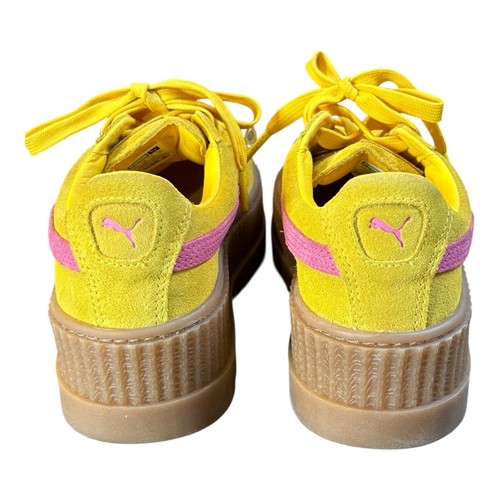 Sneakers PUMA Fenty by Rihanna Creeper con tacchetti donna giallo rosa plateau taglia 9 - Foto 8 di 18