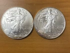 (2) 2009 American Silver Eagles (1 Oz Each)