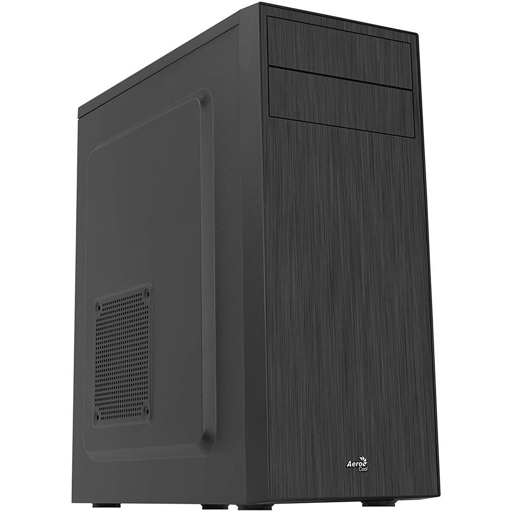 Aerocool CS-1103 Mini ATX Gehäuse schwarz Aluminium mit Lüfter PC Tower Case