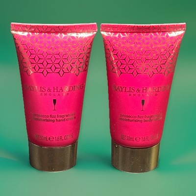 Baylis & Harding England Prosecco Fizz Fragranced Hand Cream & Body Lotion 1.6oz
