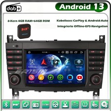 Android 64G Autoradio GPS Navi f&uuml;r Mercedes C/CLK/CLC Klasse W203 W463 Mit DAB+