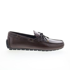 Rockport Taya RMTAYA Mens Brown Leather Loafers Slip Ons Moccasin Shoes