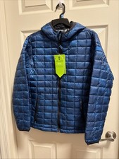 Free Country W/ Tags Blue Puffer Jacket Coat With Hood Zipper Pockets Boys XL  