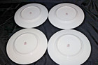 4 Maroon Lorraine Franciscan China Salad Plates — photo 3