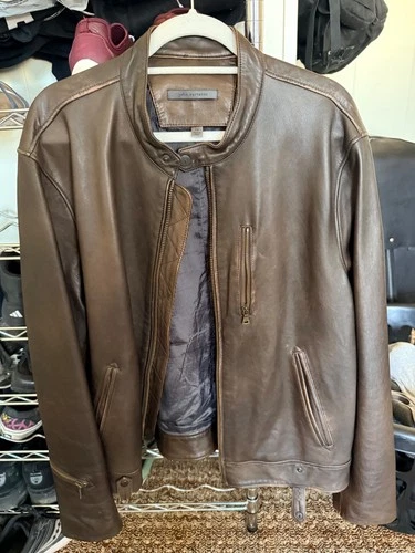 john varvatos leather jacket - product listing photo