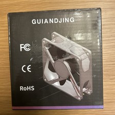 Guiandjing DC Brushless Fan 12025 Cooling Fan 4 Pin 400RPM Computer Case Fan